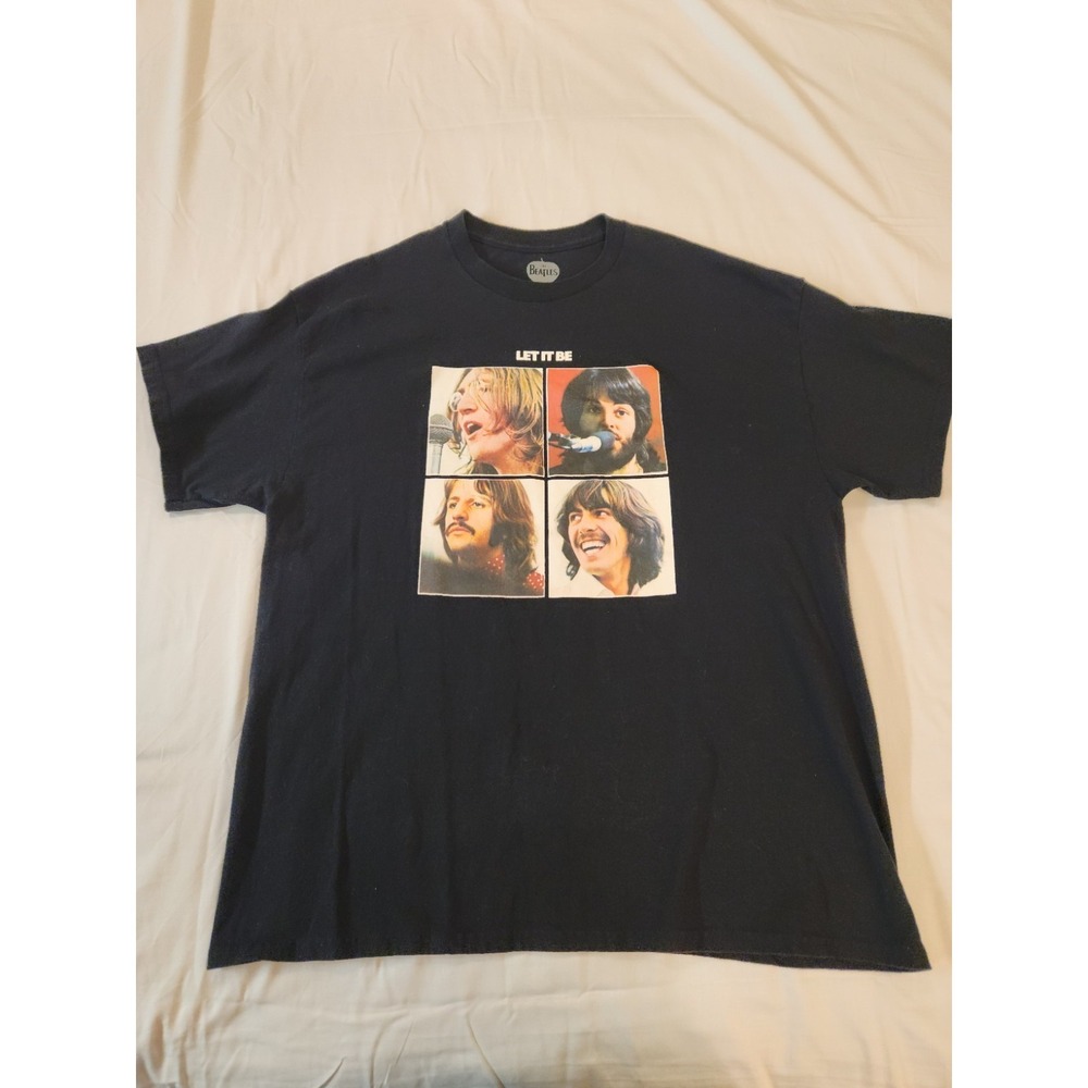 The Beatles Offical Merch Black T-Shirt Size XL 100% Cotton Short Sleeve Graphic